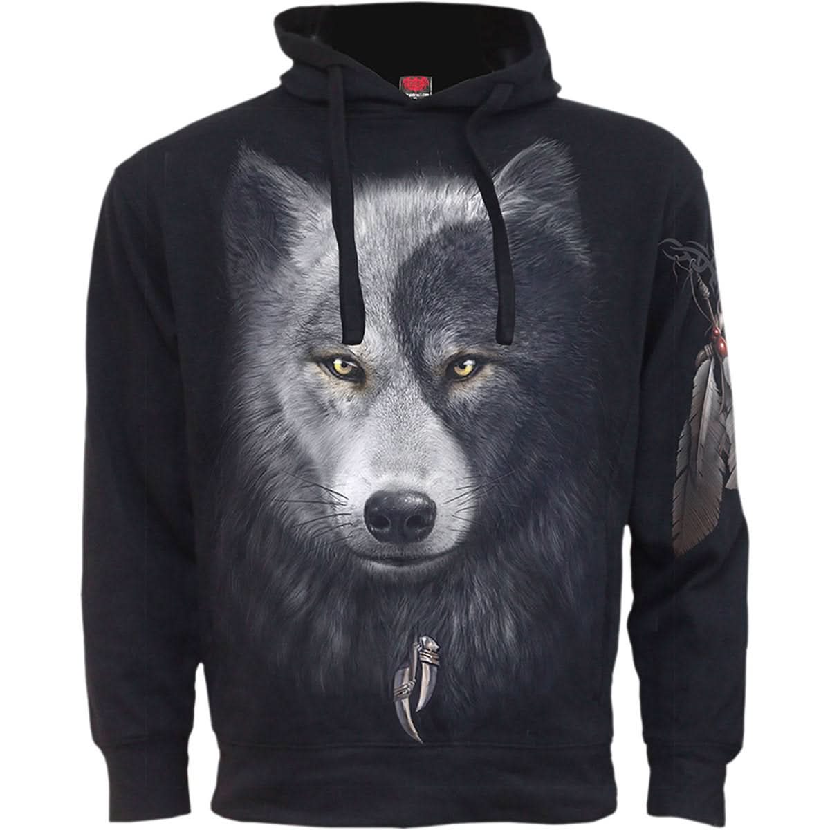 WOLF CHI - Side Pocket Hoody Black - Wear and Wander