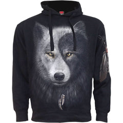 WOLF CHI - Side Pocket Hoody Black - Wear and Wander