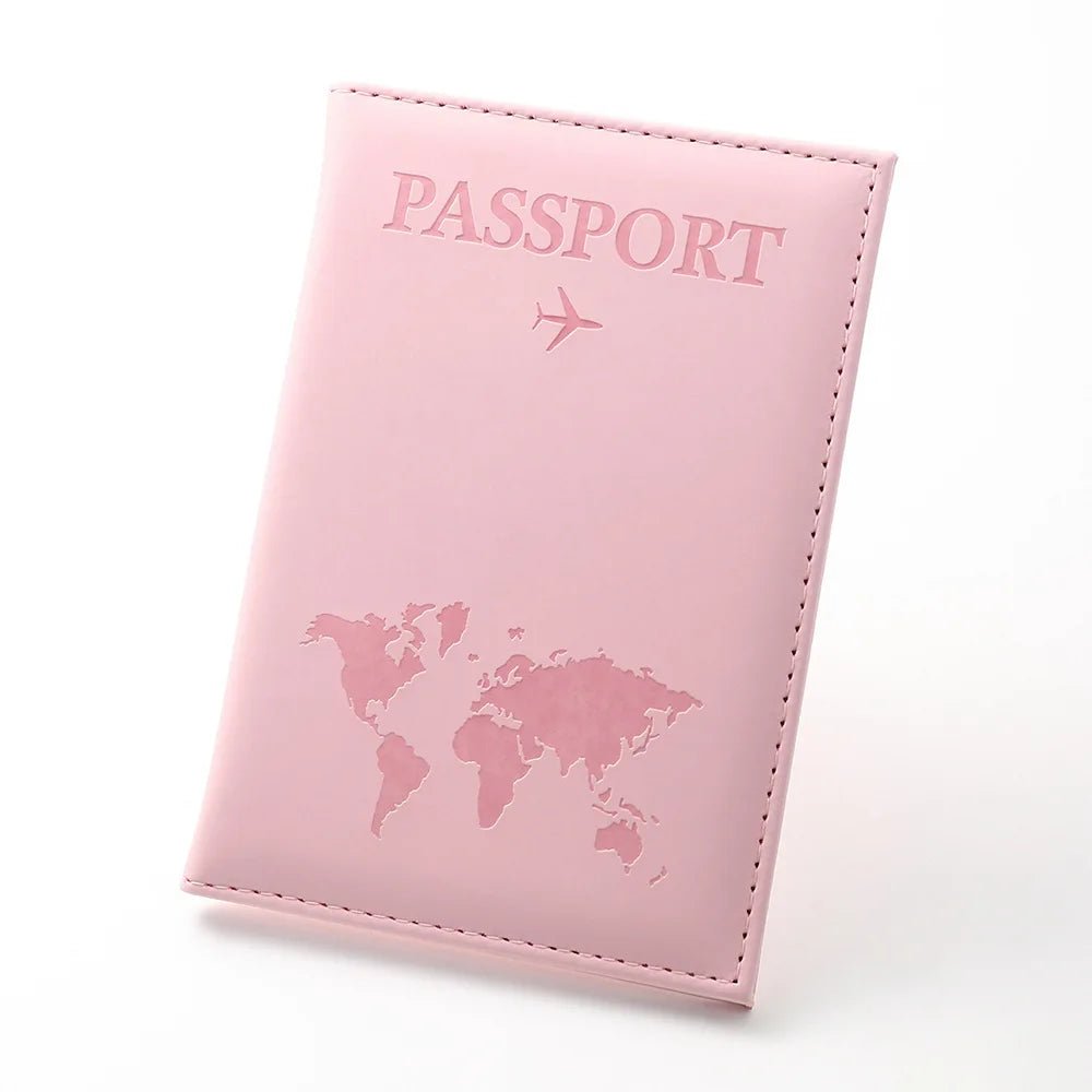 Women Men RFID Vintage Business Passport Covers Holder Multi - Function ID Bank Card PU Leather Wallet Case Travel Accessories - Wear and Wander