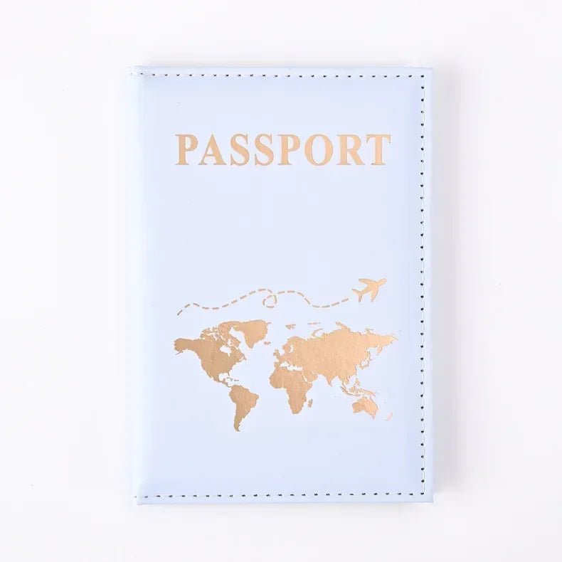 Women Men RFID Vintage Business Passport Covers Holder Multi - Function ID Bank Card PU Leather Wallet Case Travel Accessories - Wear and Wander