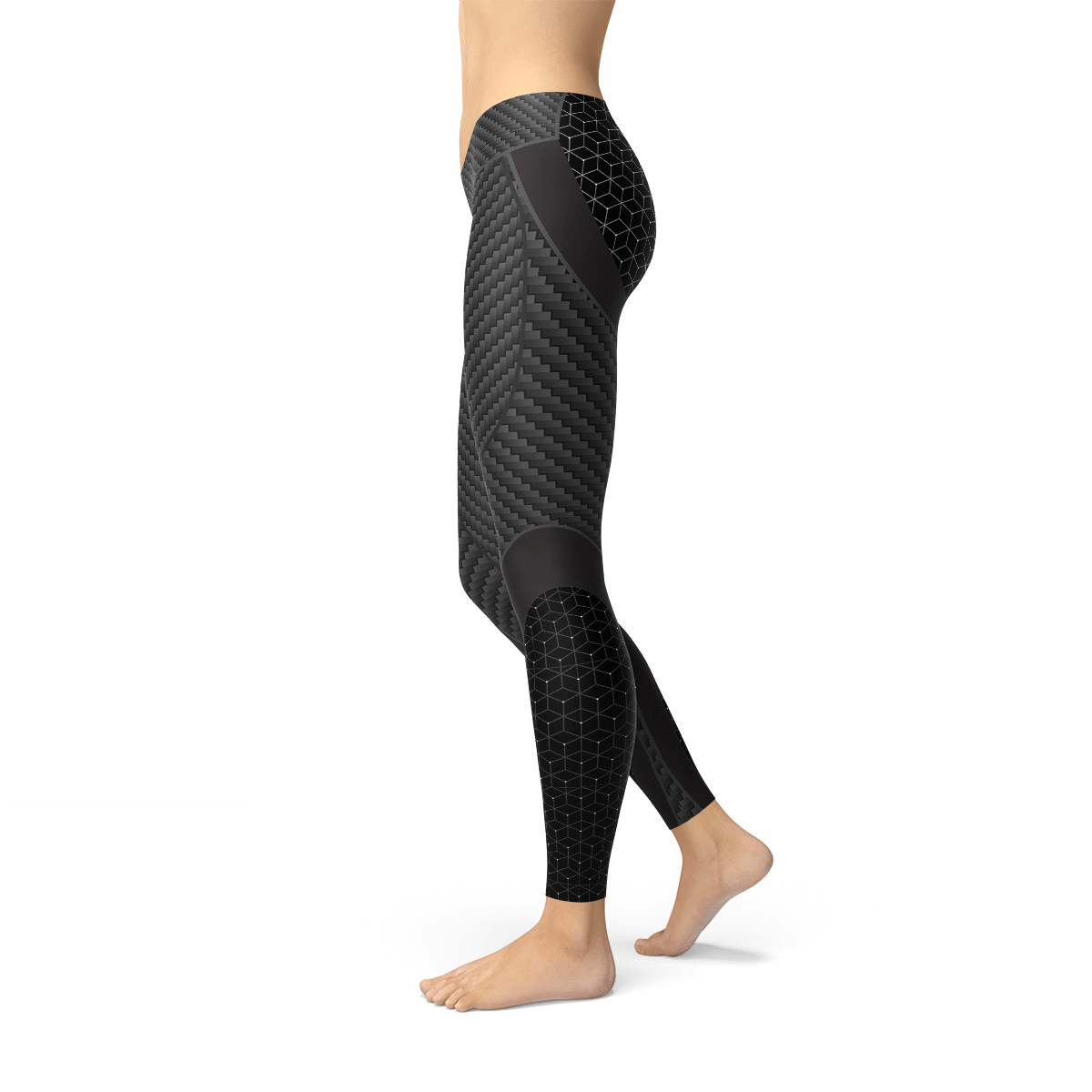 Womens Carbon Fiber Sports Leggings - Wear and Wander