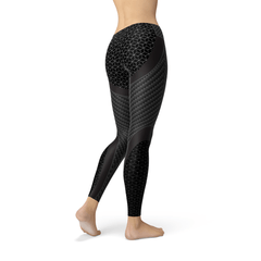 Womens Carbon Fiber Sports Leggings - Wear and Wander
