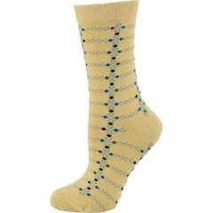 Women's Cotton Geometric Pattern Crew Sock, Made in Turkey - Wear and Wander