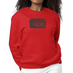 Womens Graphic Sweatshirt All Glory Belongs to God, Brown - Wear and Wander