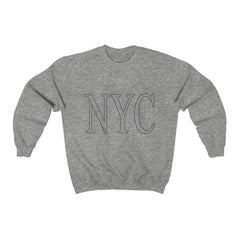 Womens Gray NYC Crewneck Sweatshirt - Wear and Wander