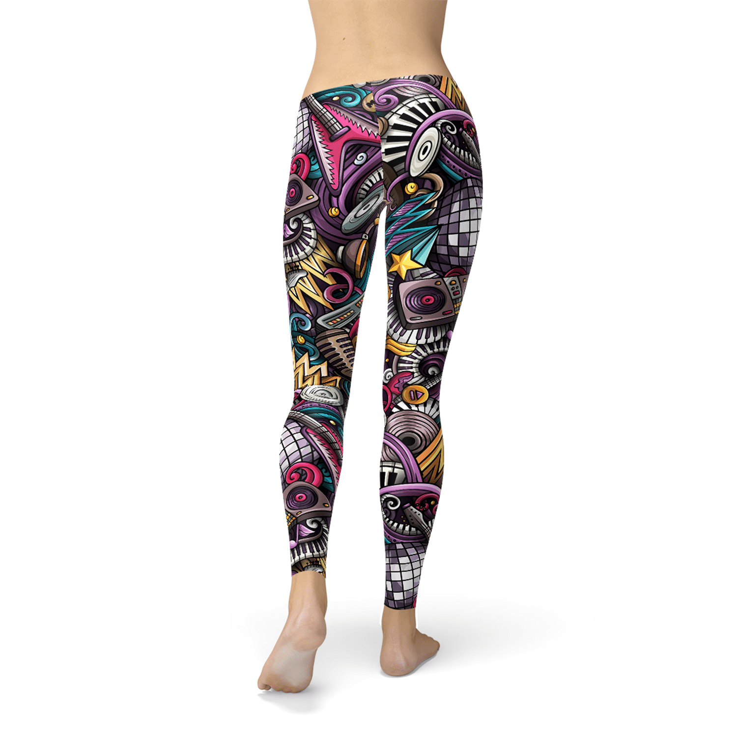 Womens Grunge Rock n Roll Leggings - Wear and Wander