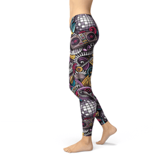 Womens Grunge Rock n Roll Leggings - Wear and Wander