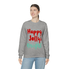 Womens Happy Jolly & Bright Sweatshirt - Wear and Wander
