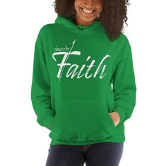 Womens Hoodie - Pullover Hooded Sweatshirt - Graphic/inspire Faith - Wear and Wander