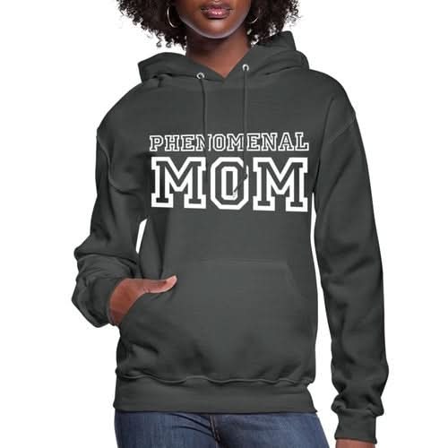 Womens Hoodie - Pullover Hooded Sweatshirt - Graphic/phenomenal Mom - Wear and Wander