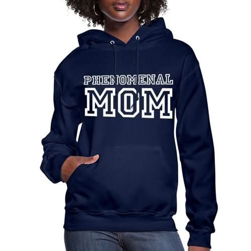 Womens Hoodie - Pullover Hooded Sweatshirt - Graphic/phenomenal Mom - Wear and Wander