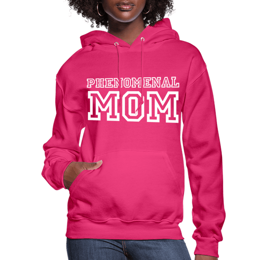 Womens Hoodie - Pullover Hooded Sweatshirt - Graphic/phenomenal Mom - Wear and Wander