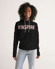 Womens Hoodie - Pullover Hooded Sweatshirt - Pink Graphic / Inspire - Wear and Wander