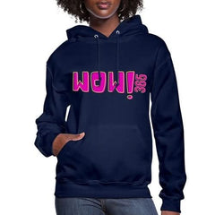 Womens Hoodie - Pullover Hooded Sweatshirt - Pink Graphic/wow 365 - Wear and Wander