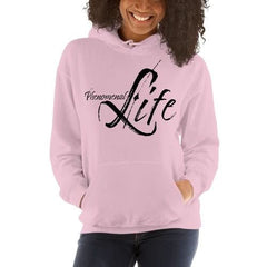 Womens Hoodie - Pullover Sweatshirt - Phenomenal Life / Black - Wear and Wander
