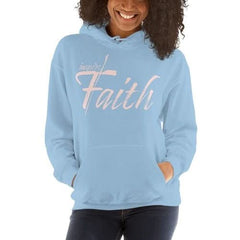 Womens Hoodie - Pullover Sweatshirt - Pink Graphic / Inspire Faith - Wear and Wander