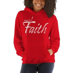 Womens Hoodie - Pullover Sweatshirt - Pink Graphic / Inspire Faith - Wear and Wander