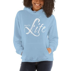 Womens Hoodie - Pullover Sweatshirt - White Graphic /inspire Life - Wear and Wander