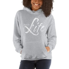 Womens Hoodie - Pullover Sweatshirt - White Graphic /inspire Life - Wear and Wander