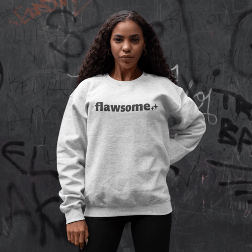 Womens Logo Flawsome Crewneck Sweatshirt - Wear and Wander