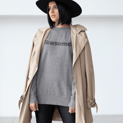 Womens Logo Flawsome Crewneck Sweatshirt - Wear and Wander