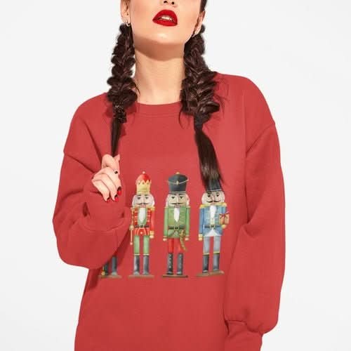 Womens Nutcracker Toy Soldiers Sweatshirt - Wear and Wander
