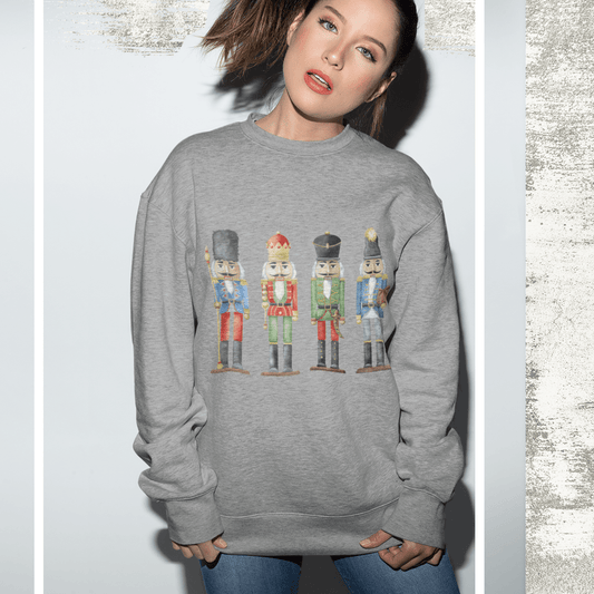 Womens Nutcracker Toy Soldiers Sweatshirt - Wear and Wander