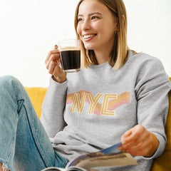 Womens NYC Retro 70's Crewneck Sweatshirt - Wear and Wander