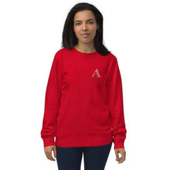 Womens Organic Sweatshirt, a Monogram - Wear and Wander