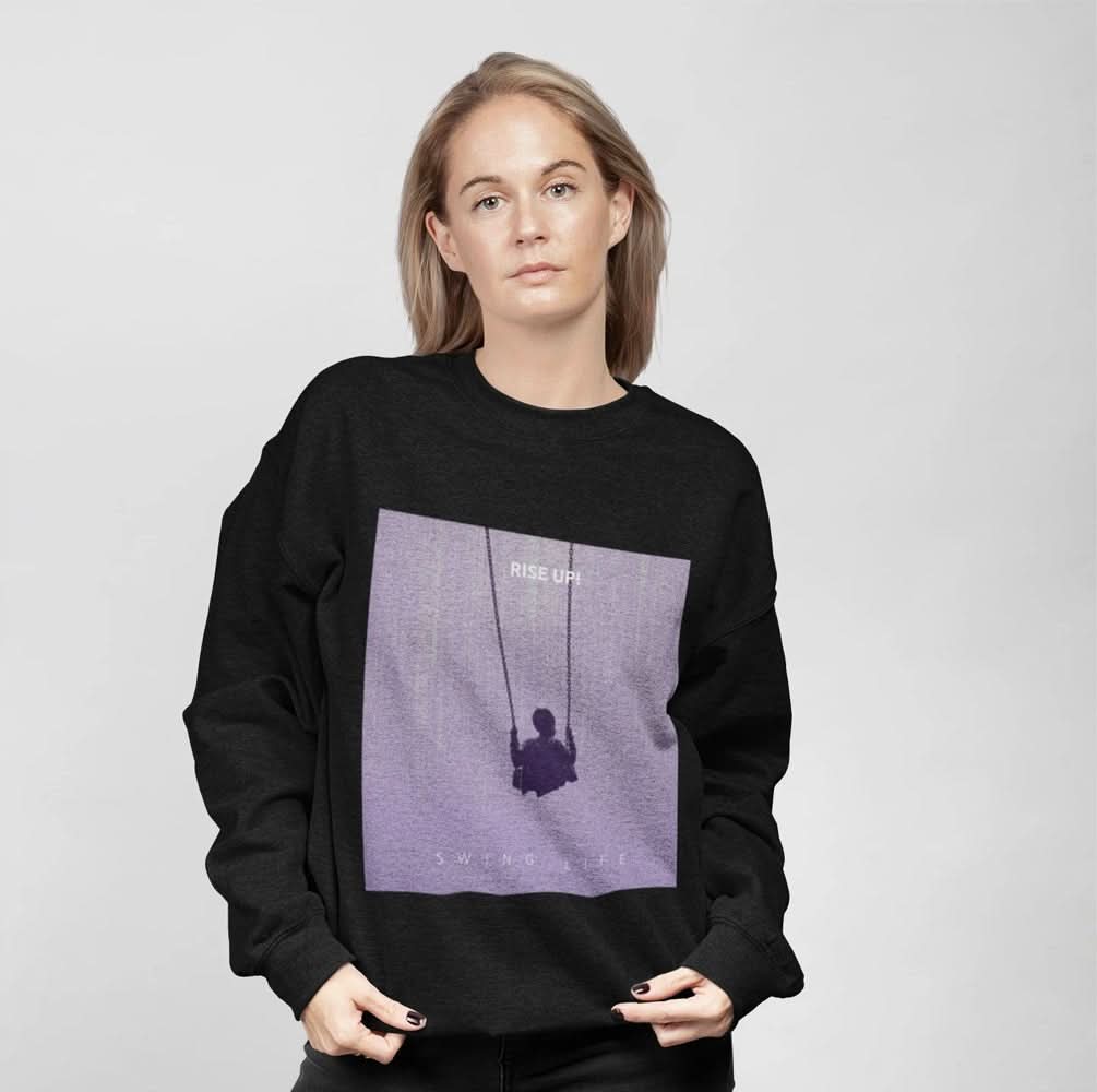 Womens Purple Logo Sweatshirt - Wear and Wander