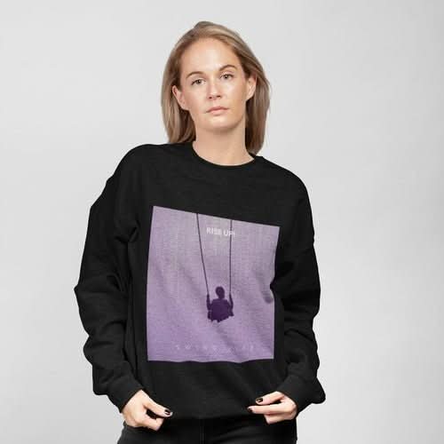 Womens Purple Logo Sweatshirt - Wear and Wander