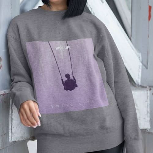Womens Purple Logo Sweatshirt - Wear and Wander