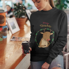 Womens Reindeer Crewneck Sweatshirt - Wear and Wander