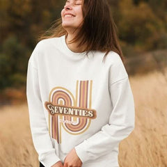 Womens Retro 70's Crewneck Sweatshirt - Wear and Wander