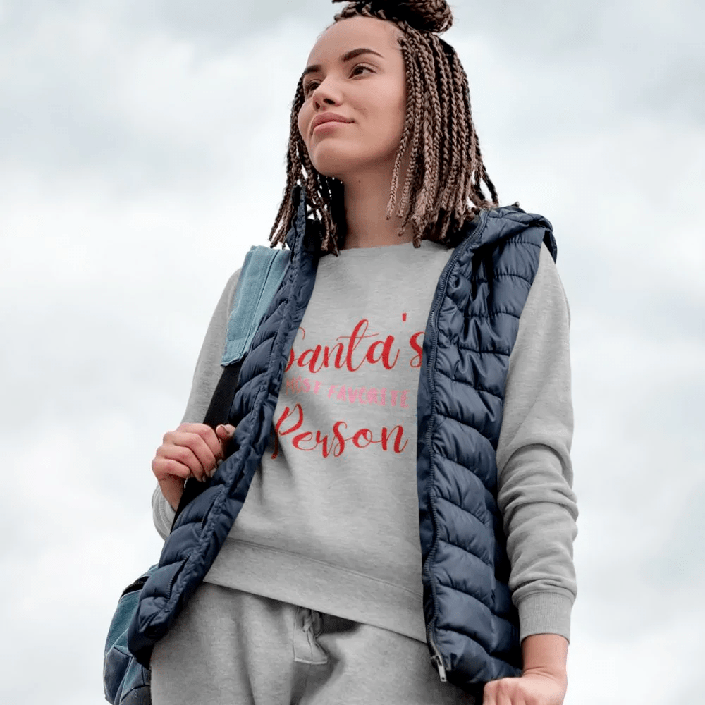 Womens Santa's Favorite Sweatshirt - Wear and Wander