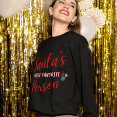 Womens Santa's Favorite Sweatshirt - Wear and Wander
