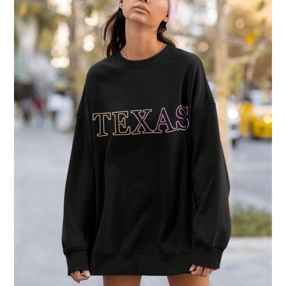 Womens Texas Gradient Crewneck Sweatshirt - Wear and Wander