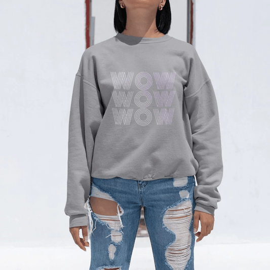 Womens Wow Logo Sweatshirt - Wear and Wander