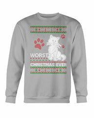 Worst Christmas Ever Cat Christmas Sweatshirt - Wear and Wander