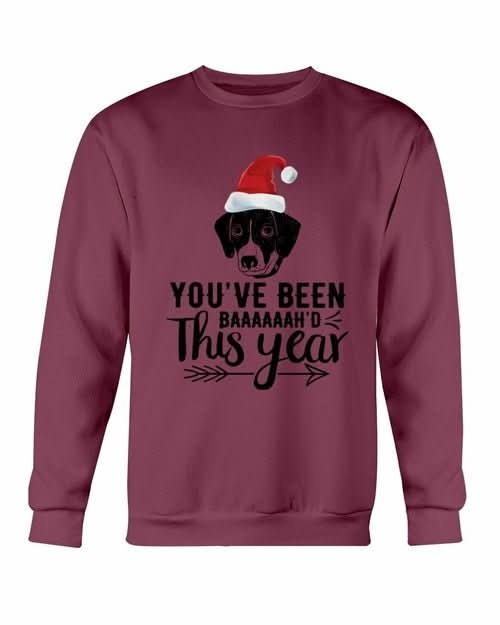 You've Been Baaah'd This Year Christmas Sweatshirt - Wear and Wander