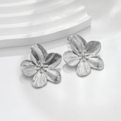 New Trendy Stainless Steel Butterfly Stud Earring Charm 18K Gold Plated High Quality Statement Waterproof Jewelry Gift