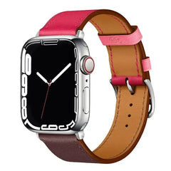 Leather strap For Apple watch band 44mm 45mm 41mm 40mm watchbands Loop bracelet for iWatch ultra 2 49mm series 10 9 8 7 6 5 4 SE