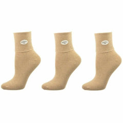 Calcetines de algodón Pima con puño simple y canalé clásico, 3 pares, para uniforme escolar 