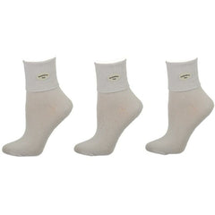 Calcetines de algodón Pima con puño simple y canalé clásico, 3 pares, para uniforme escolar 