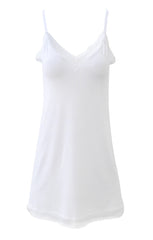 EGI Luxury Viscose Women's Lace-Trimmed Full Slips Chemise. Proudly