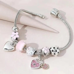 1PC Women's Fashion Multi Element Beaded Love Pan Family Bracelet Jewelry Accessories Daily Dressing - Wear and Wander