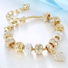 1PC Women's Fashion Multi Element Beaded Love Pan Family Bracelet Jewelry Accessories Daily Dressing - Wear and Wander