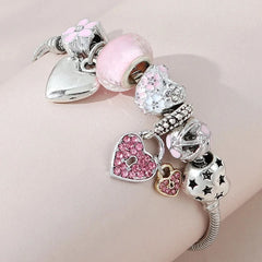 1PC Women's Fashion Multi Element Beaded Love Pan Family Bracelet Jewelry Accessories Daily Dressing - Wear and Wander