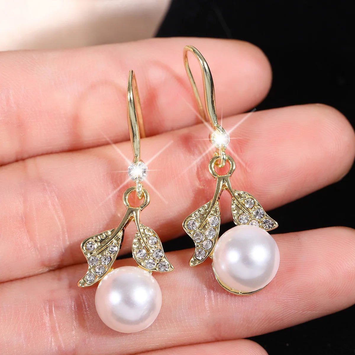 2 Pieces Of Women's Trendy And Elegant Pearl Tassel Earrings, Outdoor Travel, Carnival, Party, Holiday Dressing Gifts - 4833 - Wear and Wander
