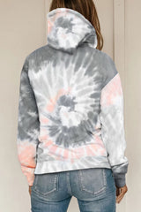 Multicolor Tie Dye Pattern Hoodie